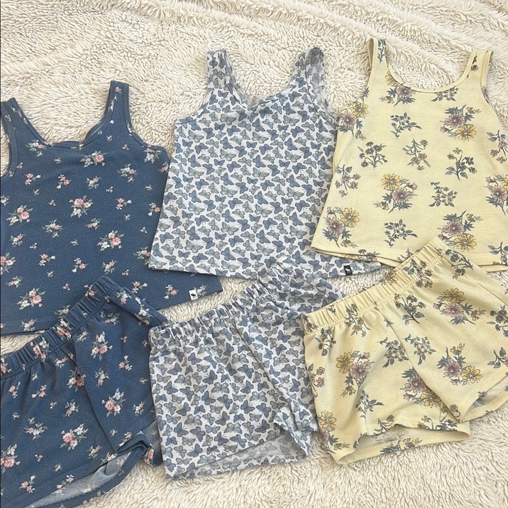 Set of 3 Girls Abercrombie Pajamas